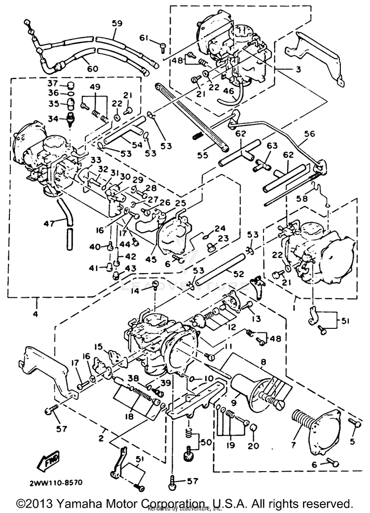 Carburetor California Model Only Schematic