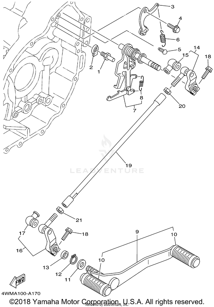 Shift Shaft Schematic