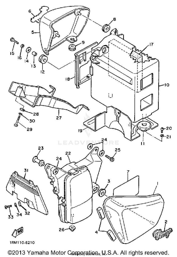 Side Cover Xv700ct Ctc Schematic