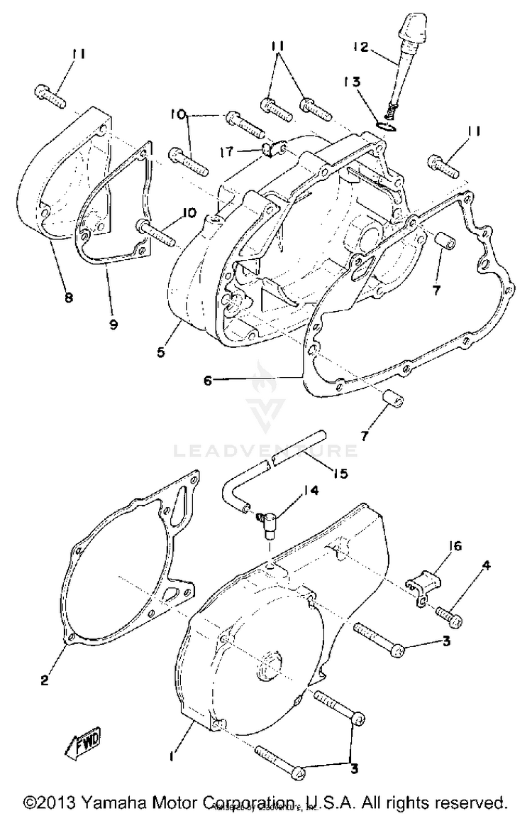 Crankcase Cover Schematic