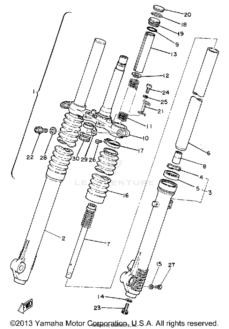 Front Fork Schematic