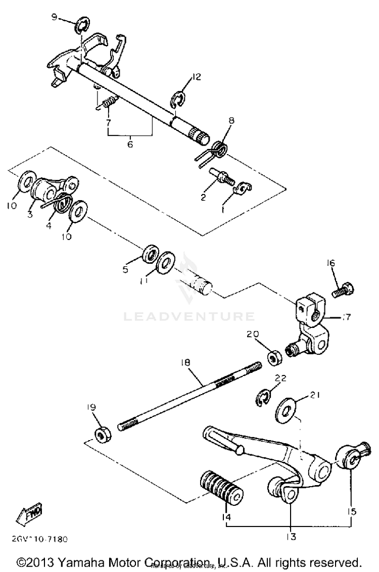 Shift Shaft Schematic