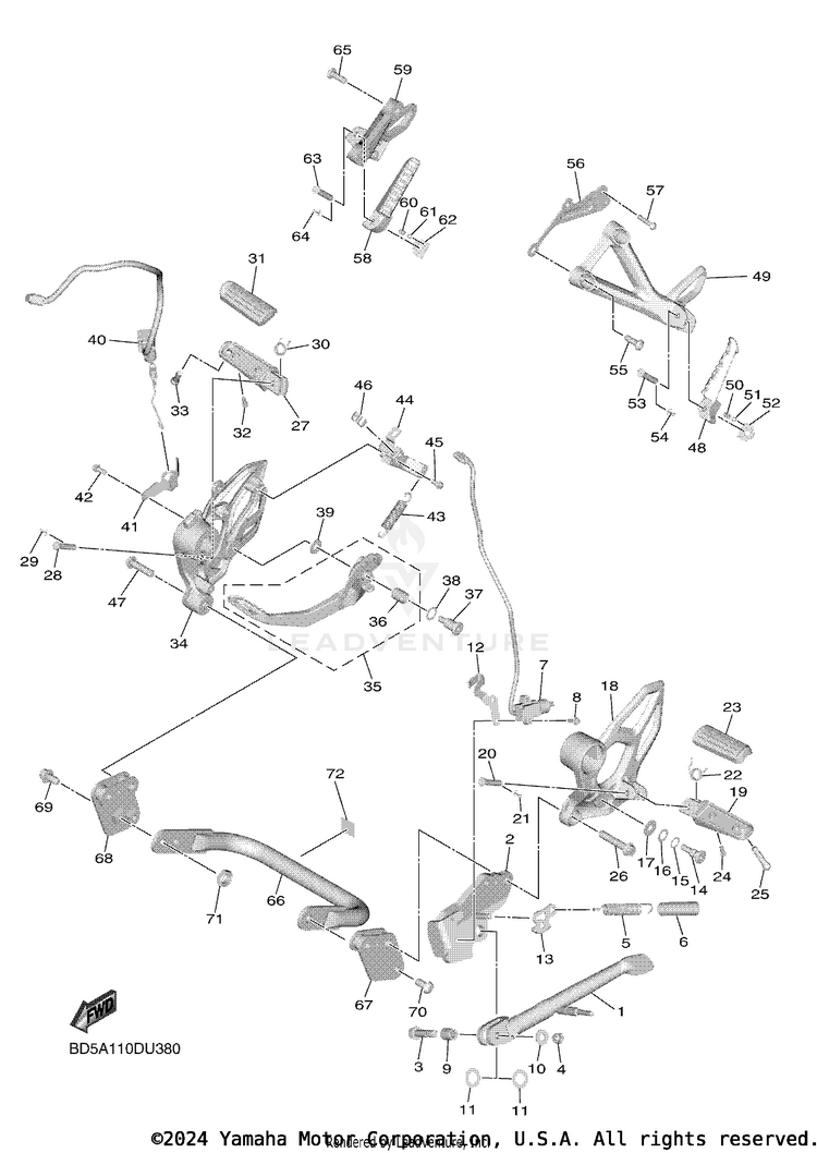 Stand Footrest Schematic