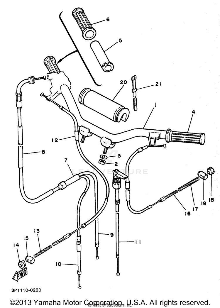 Steering Handle Cable Schematic