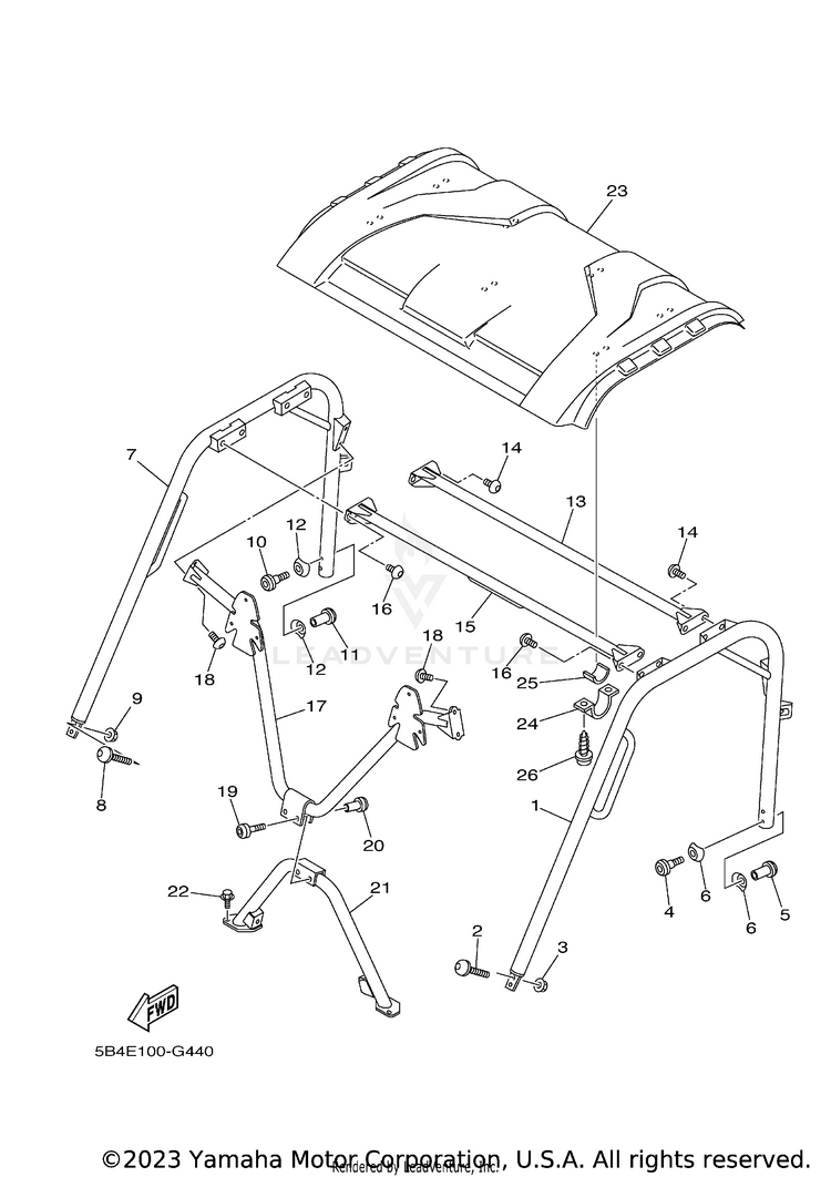 Guard 2 RHINO 700 FI  SPECIA - YXR7FSEYB - 2009 Schematic