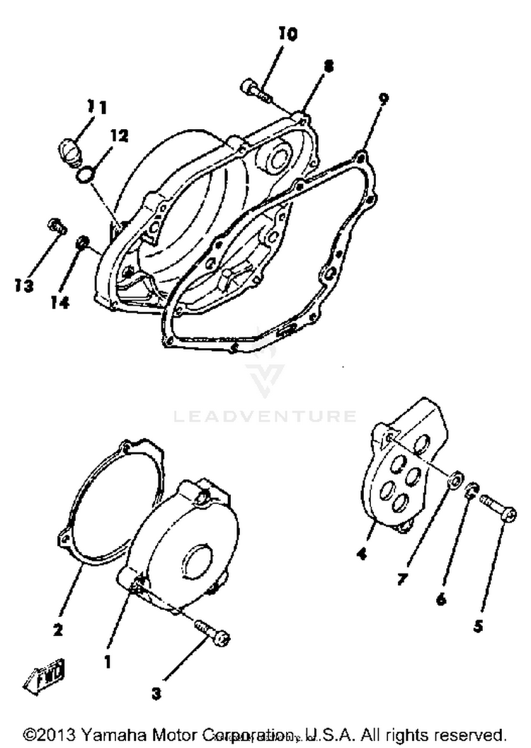 Crankcase Cover Schematic