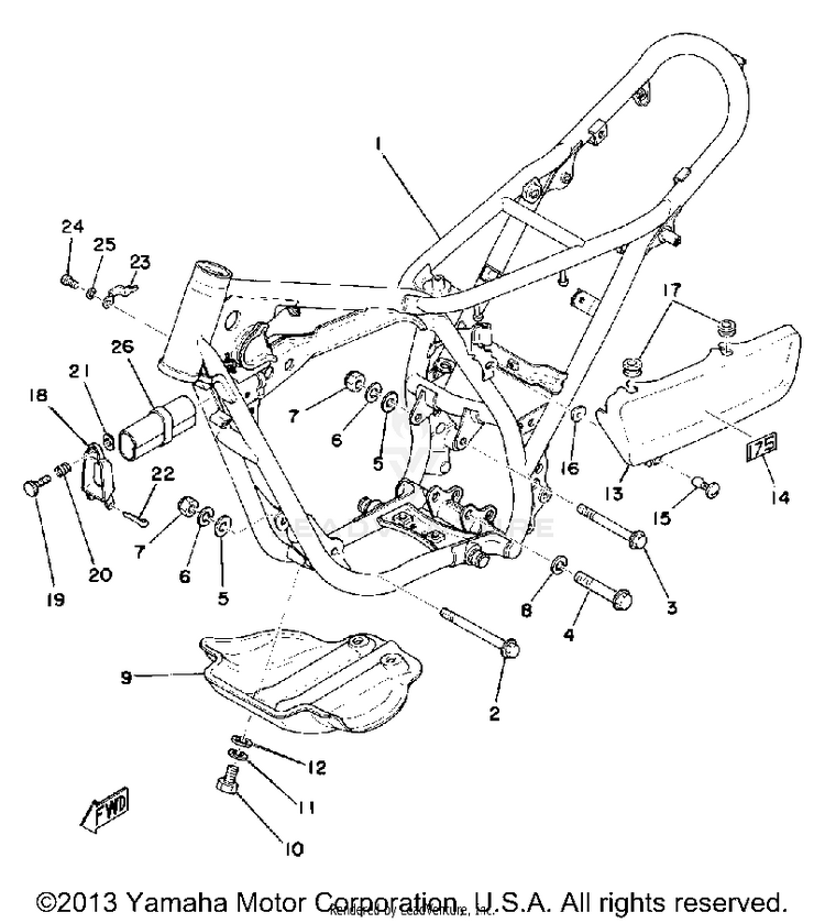 Frame - Side Cover Schematic