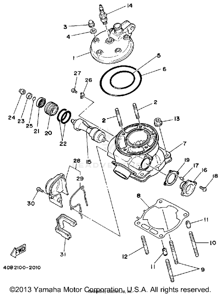 Cylinder Head Schematic