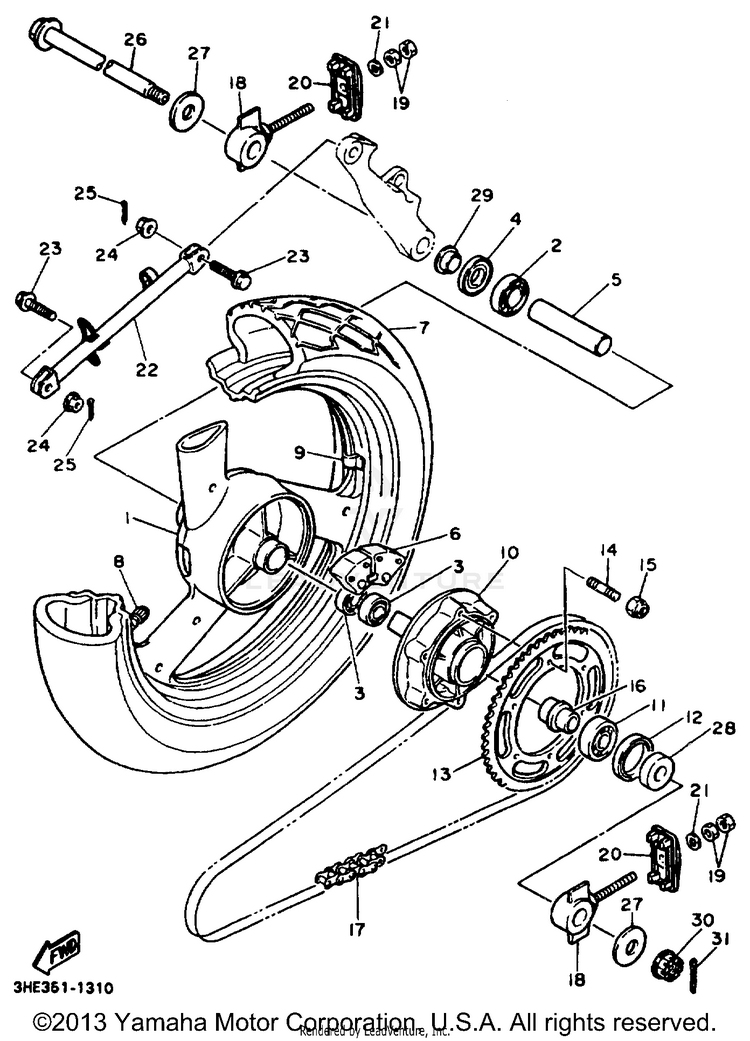 Rear Wheel Schematic