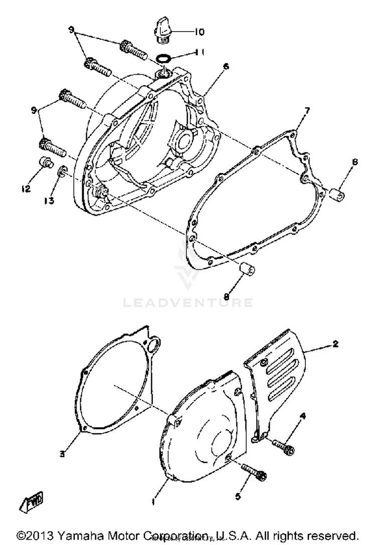 Crankcase Cover Schematic