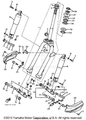 Front Fork Schematic