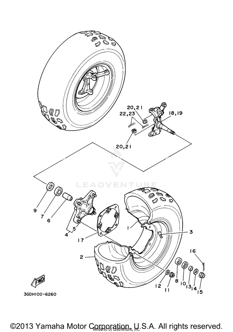 Front Wheel Schematic