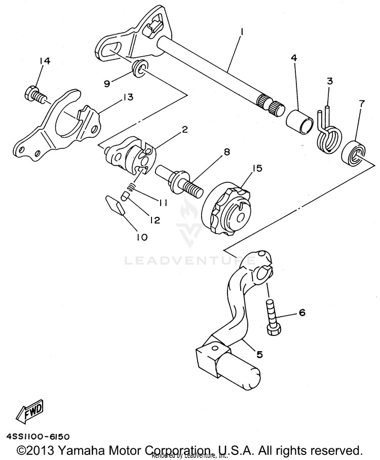 Shift Shaft Schematic