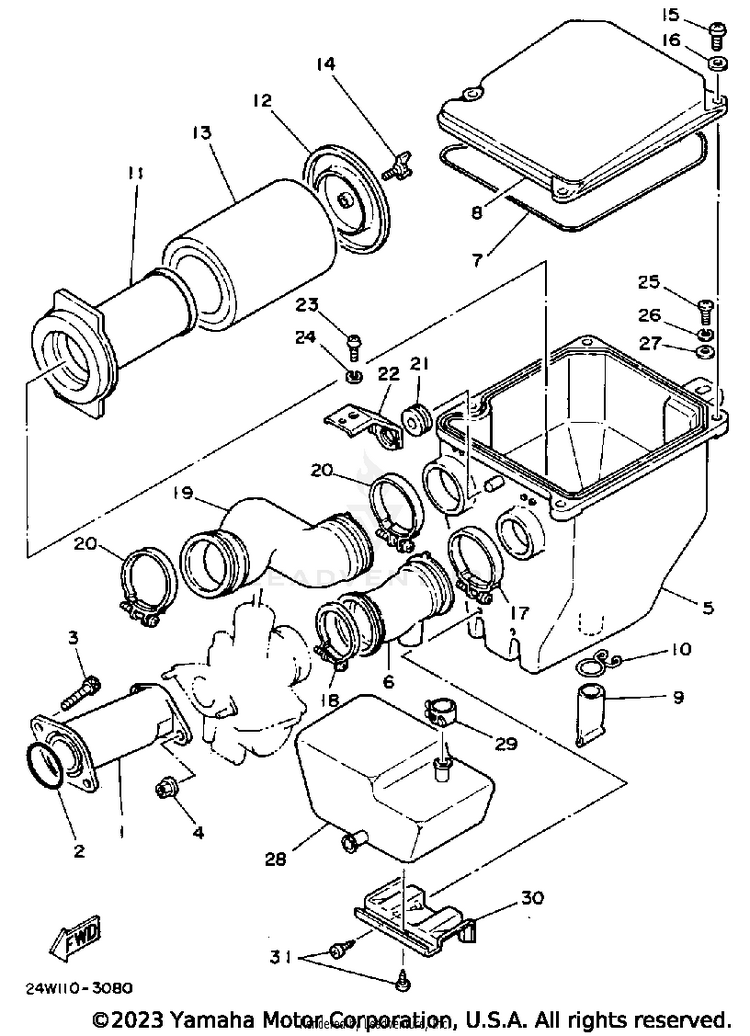 Air Filter Ytm200l Schematic