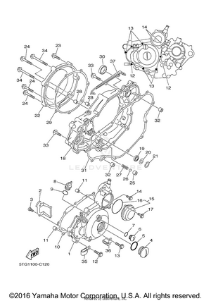 Crankcase Cover 1 Schematic