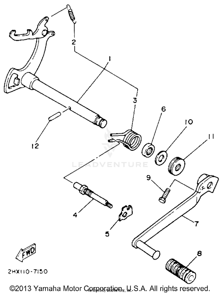 Shift Shaft Schematic