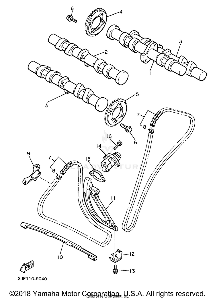 Camshaft Chain Schematic