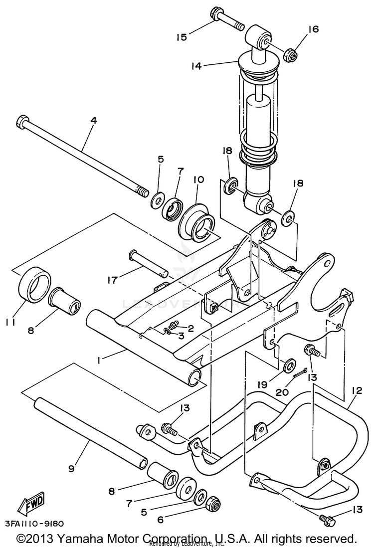 Rear Arm Suspension Schematic