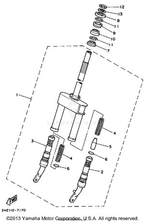 Front Fork Schematic