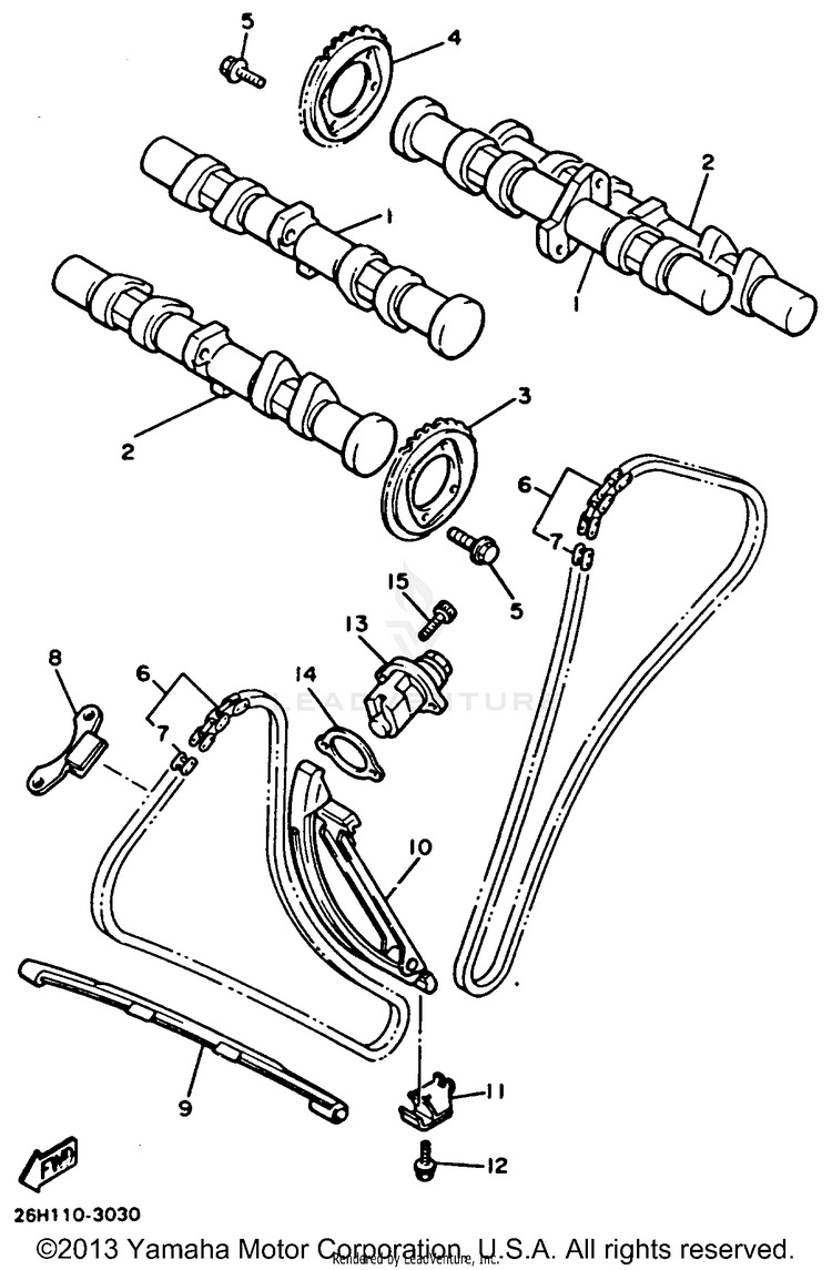 Camshaft Chain Schematic