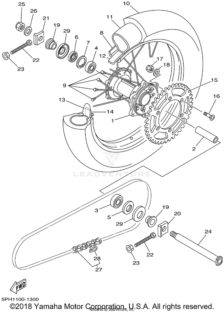 Rear Wheel Schematic
