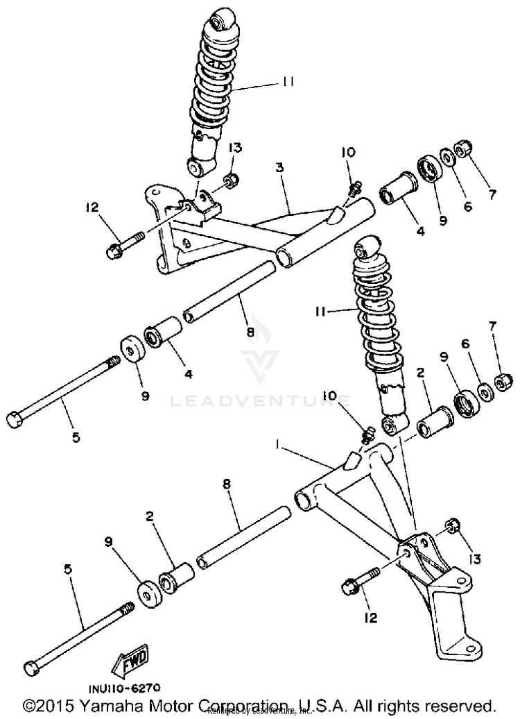 Front Suspension-Wheel Schematic