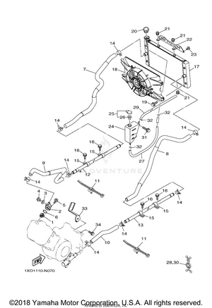 Radiator Hose Schematic