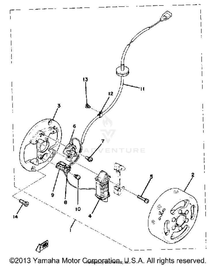 Flywheel Magneto GTMXE - 1978 Schematic