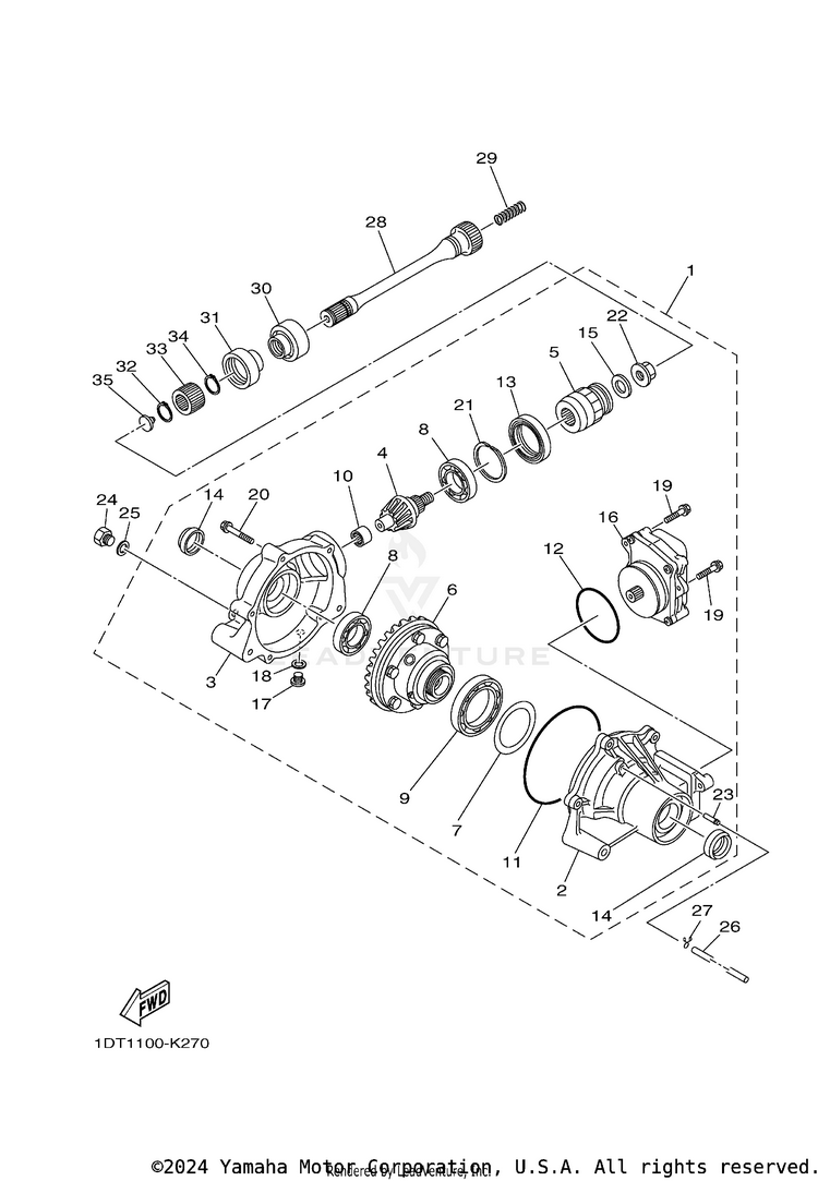 Front Differential Schematic