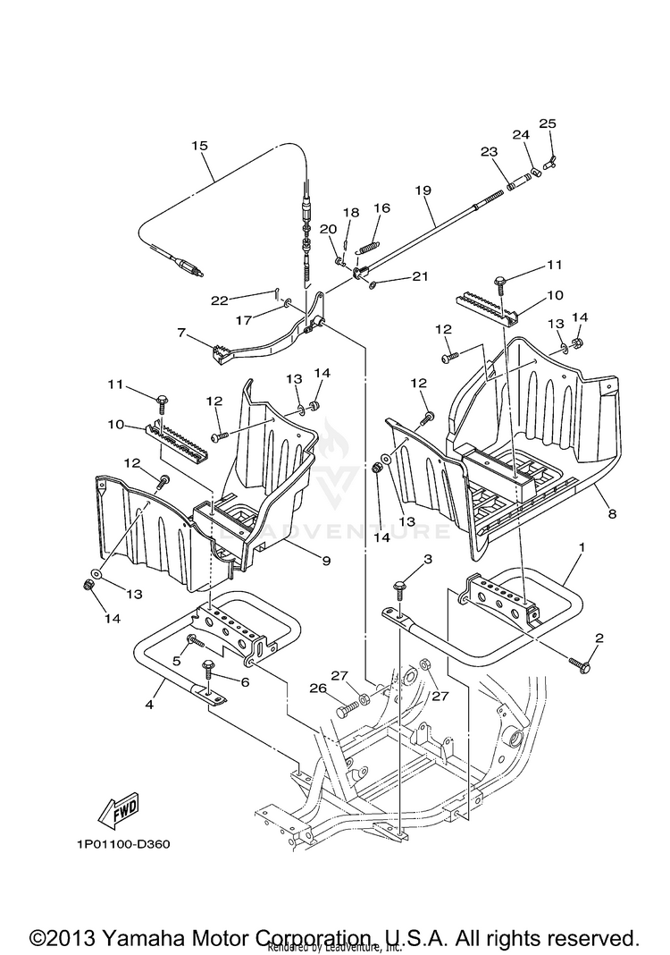 Stand Footrest Schematic