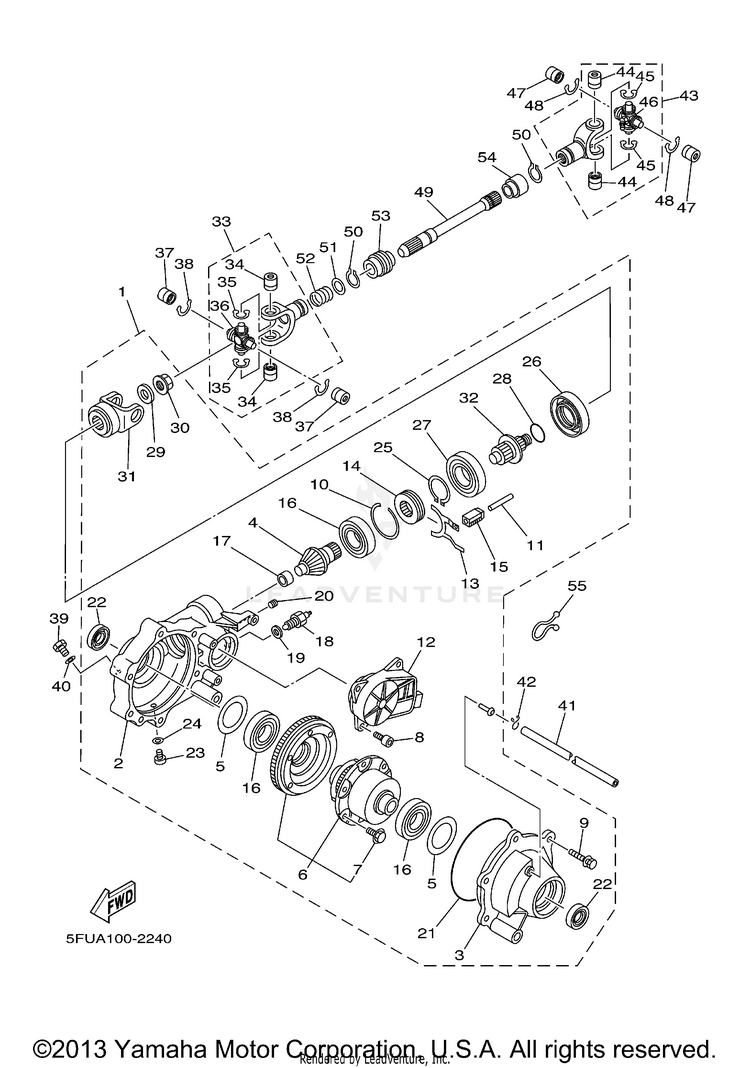 Front Differential Schematic