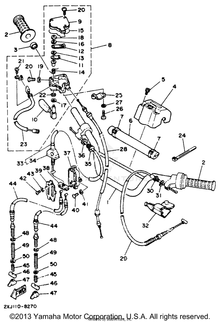 Handlebar Cable Schematic