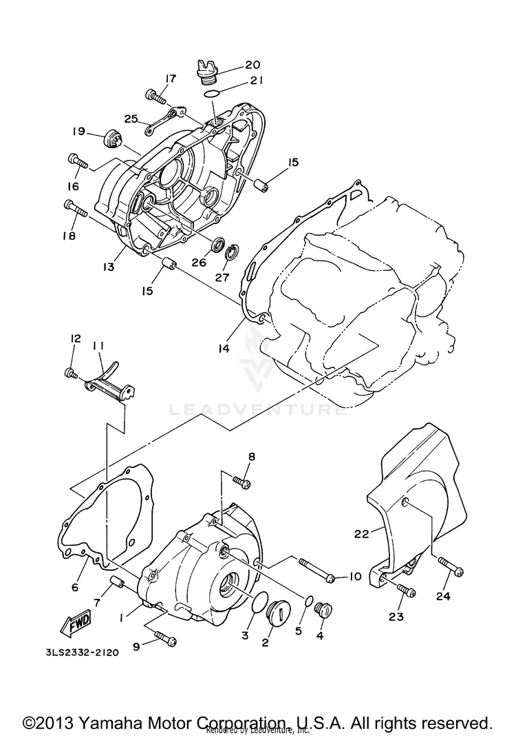 Crankcase Cover 1 Schematic