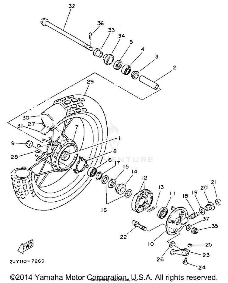 Front Wheel Schematic