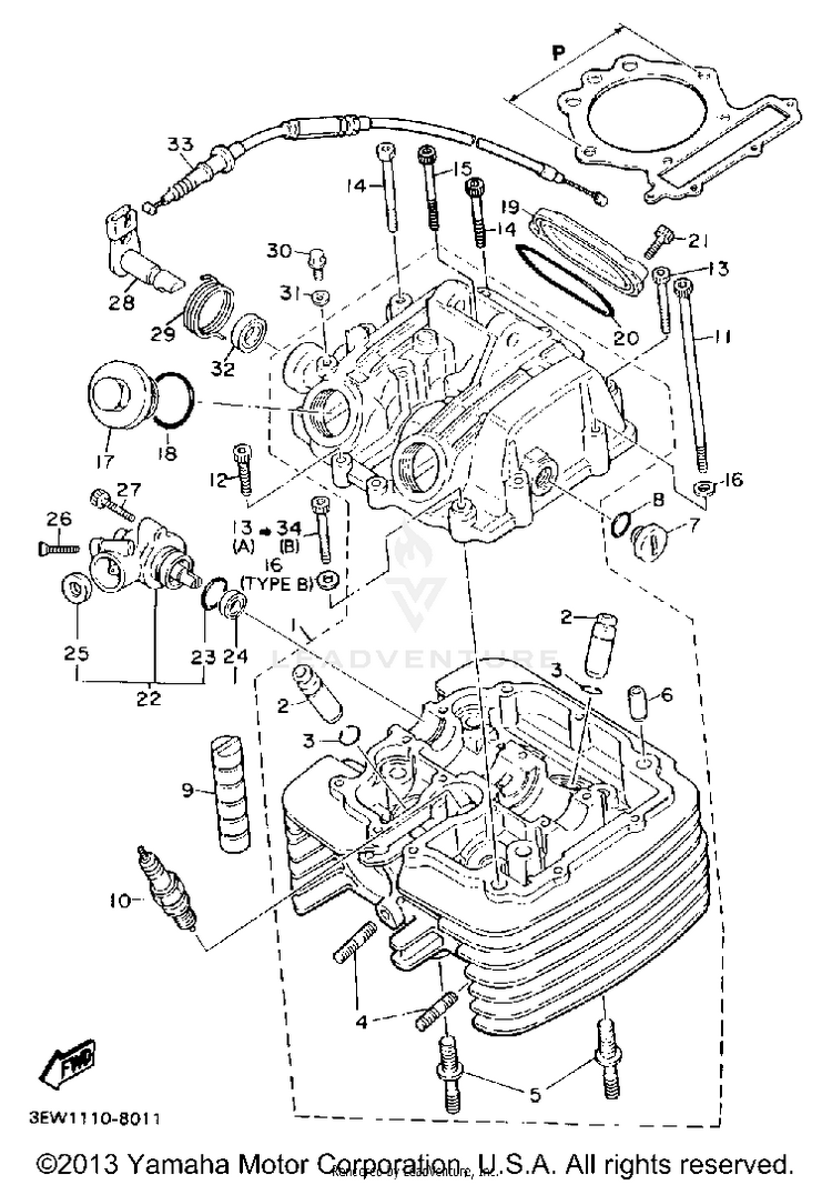Cylinder Head Schematic