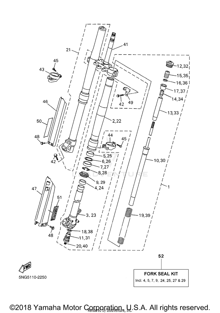 Front Fork Schematic