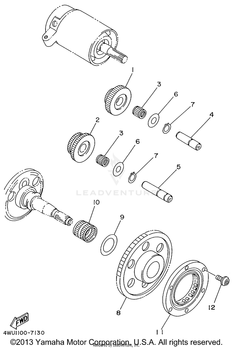 Starter Clutch Schematic