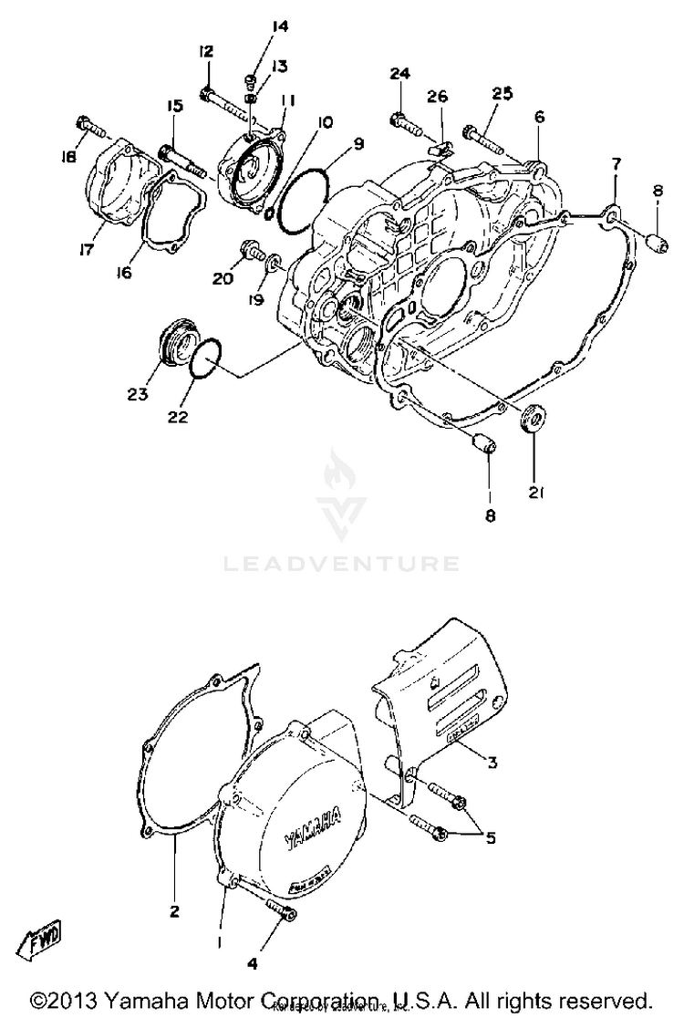 Crankcase Cover Schematic