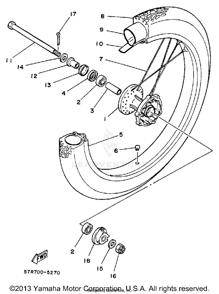 Front Wheel Schematic