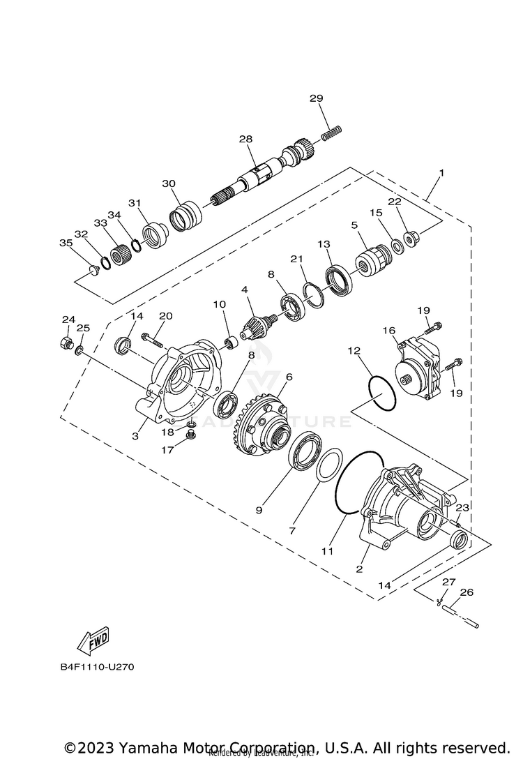 Front Differential Schematic