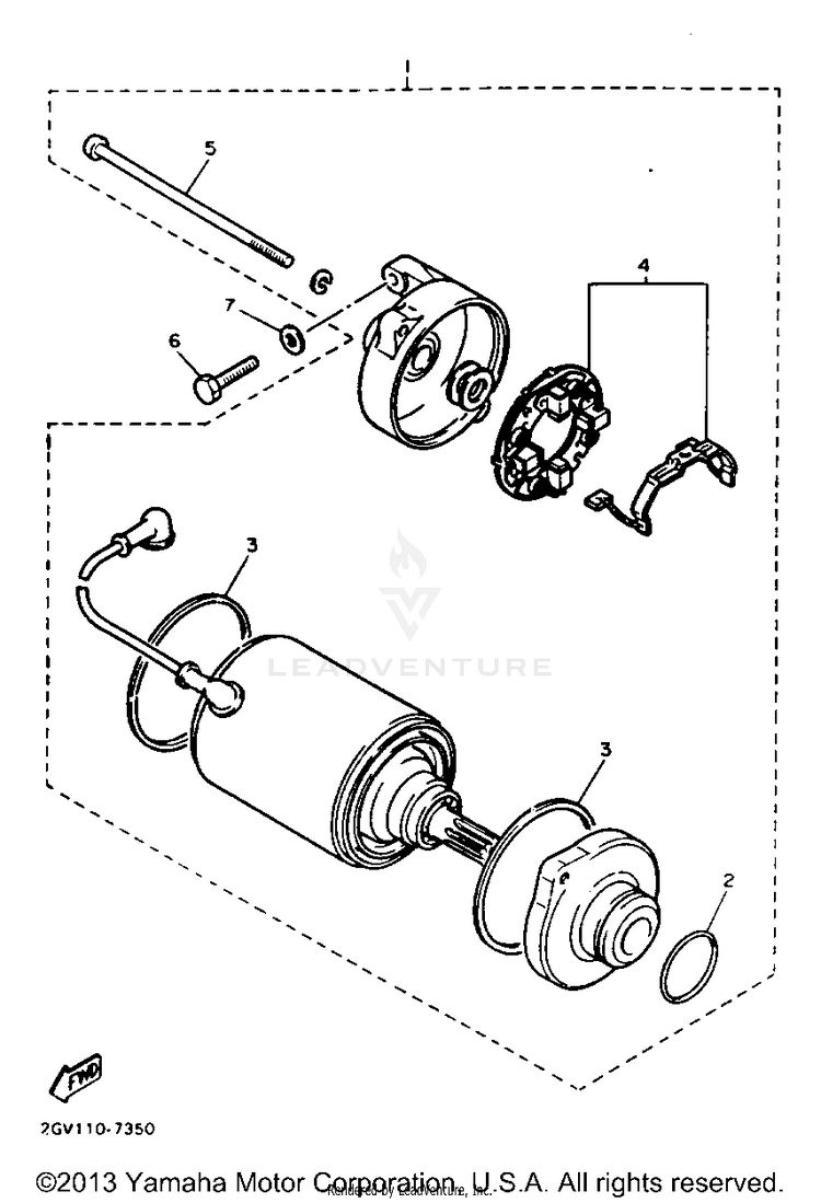 Starting Motor Schematic