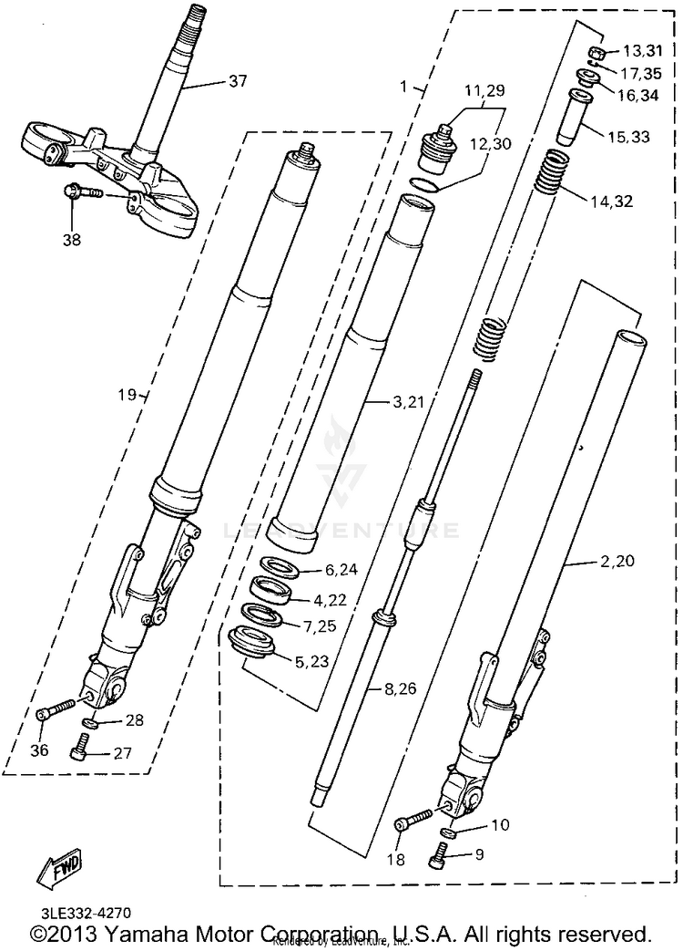 Front Fork Schematic