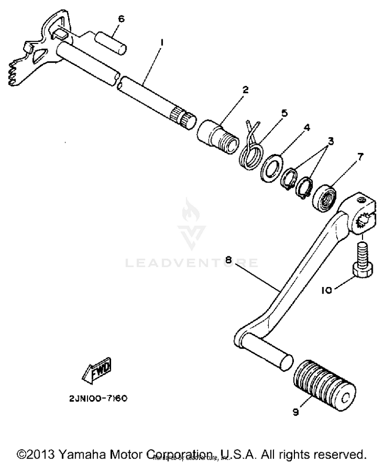 Shift Shaft Schematic