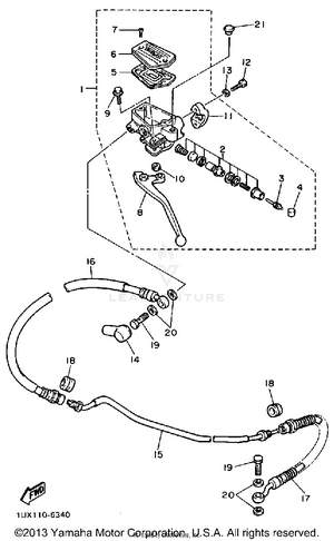 Front Master Cylinder 2 Schematic