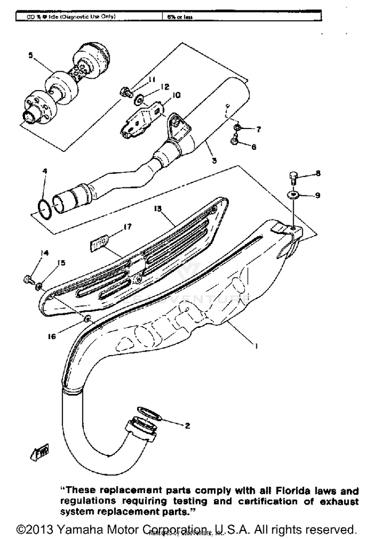 Exhaust GT80E - 1978 Schematic