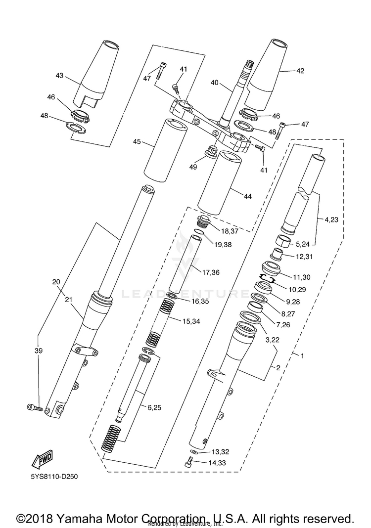 Front Fork Schematic