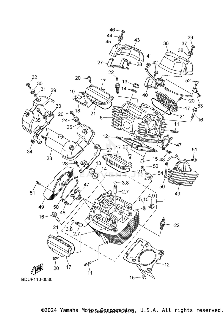 Cylinder Head Schematic