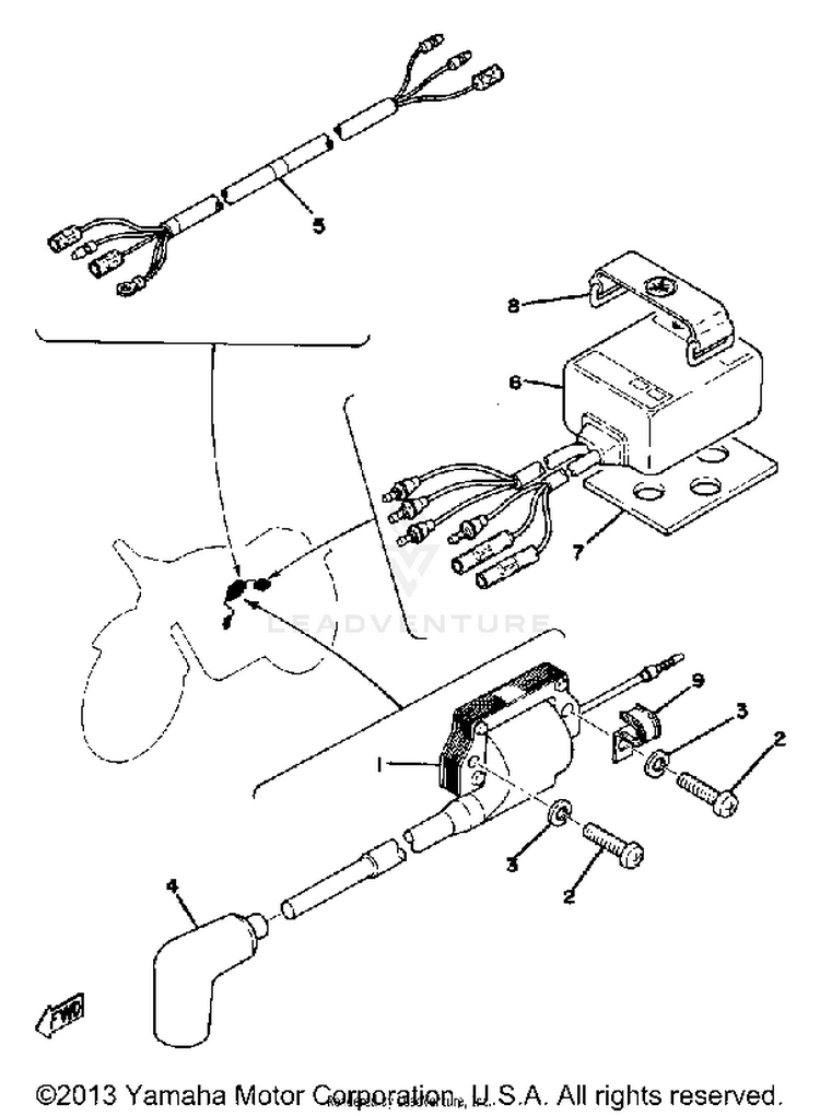Electrical Yz125d Schematic
