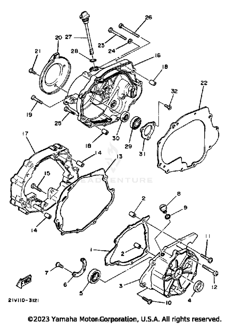 Crankcase Cover Schematic