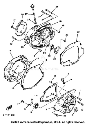 Crankcase Cover Schematic